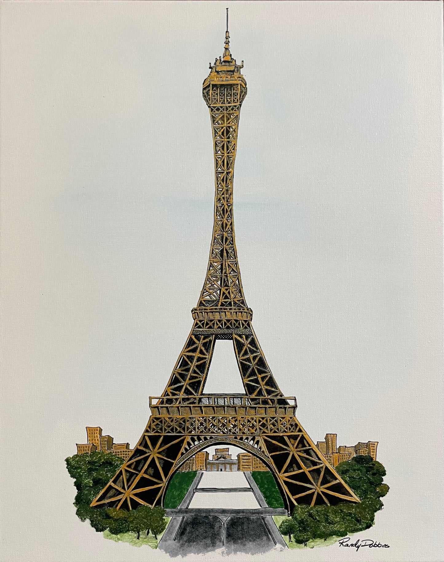 Eiffel Tower ORIGINAL Acrylic Painting