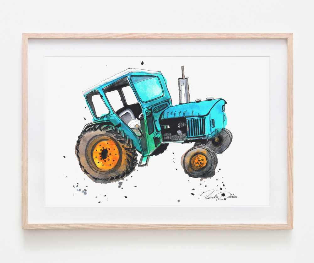 "Old Faithful" Vintage Tractor Watercolor Print